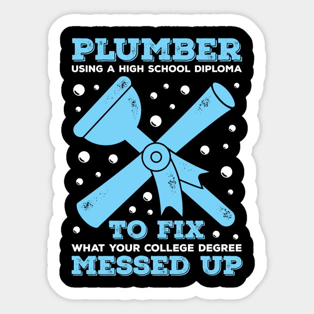 Funny Plumbing Plumber Gift Sticker by Dolde08